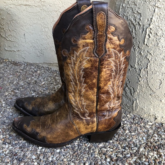 Nocona Distressed Cowboy Boots - Picture 6 of 11